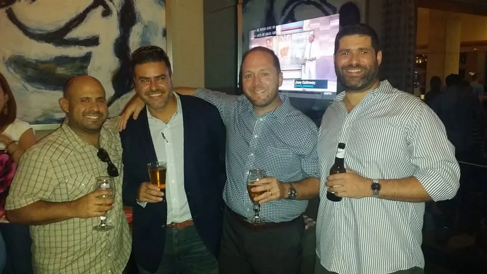 Four classmates on a night out